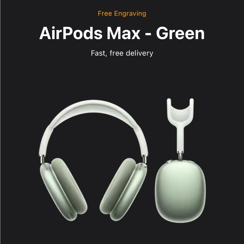 Green apple AirPod Max